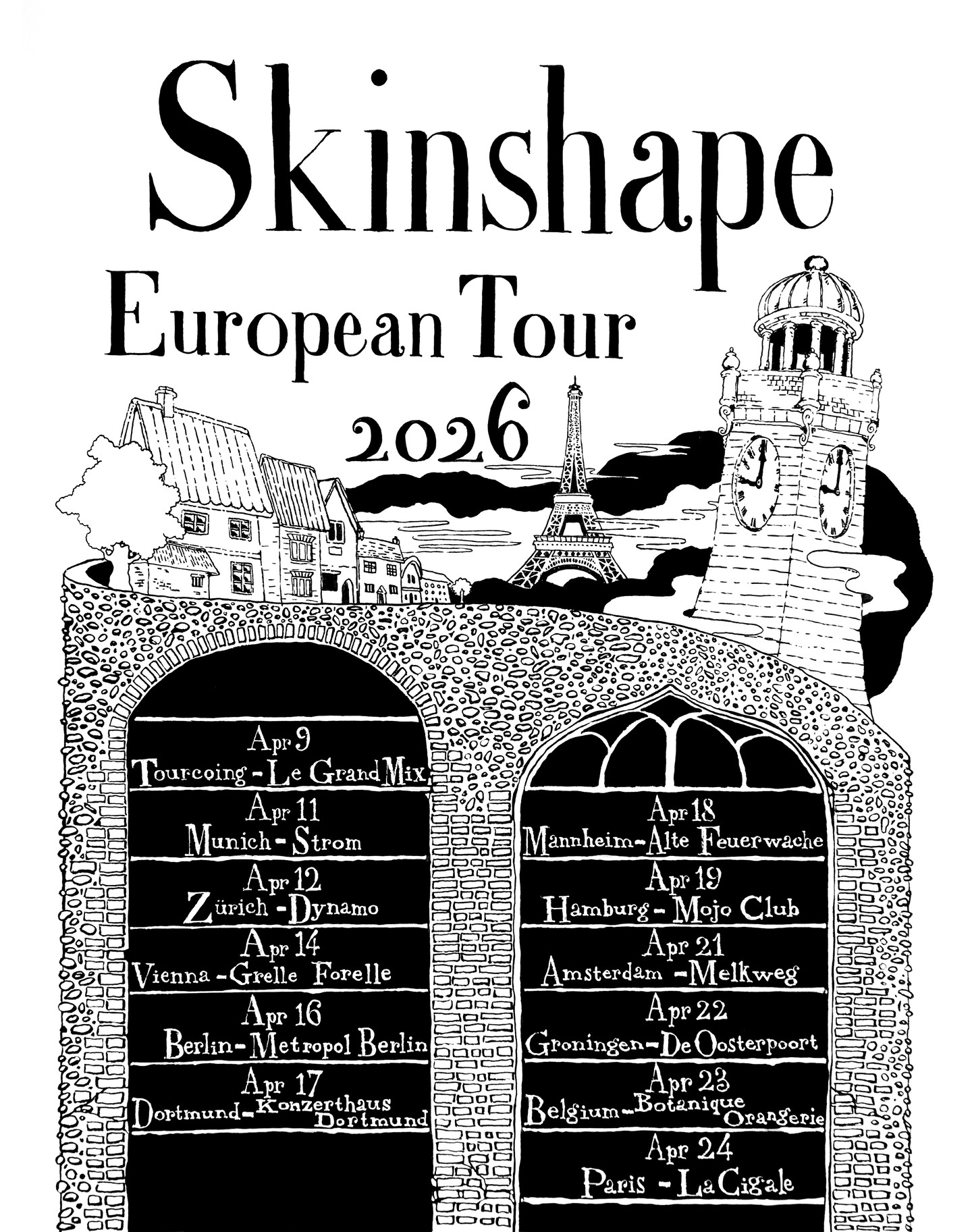 Skinshape Tour Poster 2026